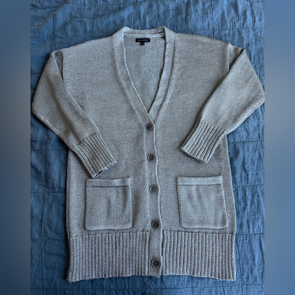 Banana Republic Metallic Cardigan Sweater
